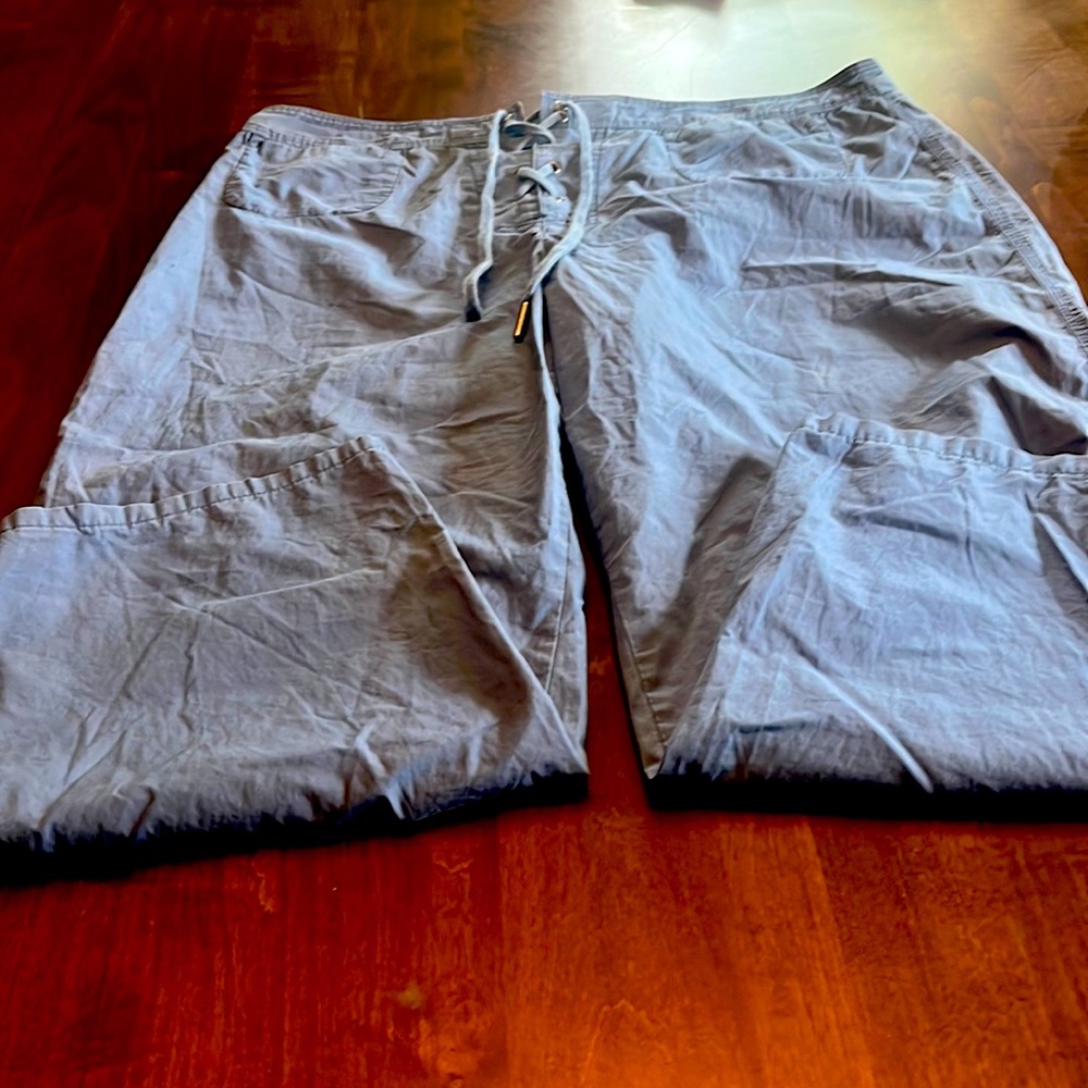 Faded Glory Blue Jeans Lace Up Front